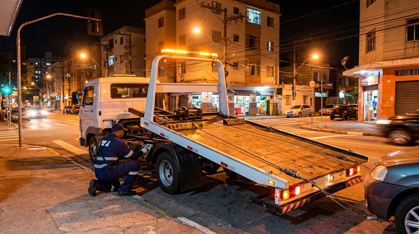 Guincho 24h profissional na Coroa do Meio, Aracaju‑SE
